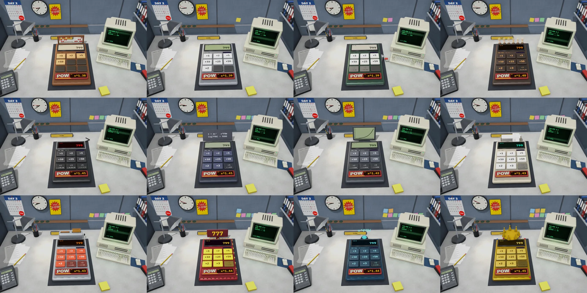 Composición con las 12 calculadoras
