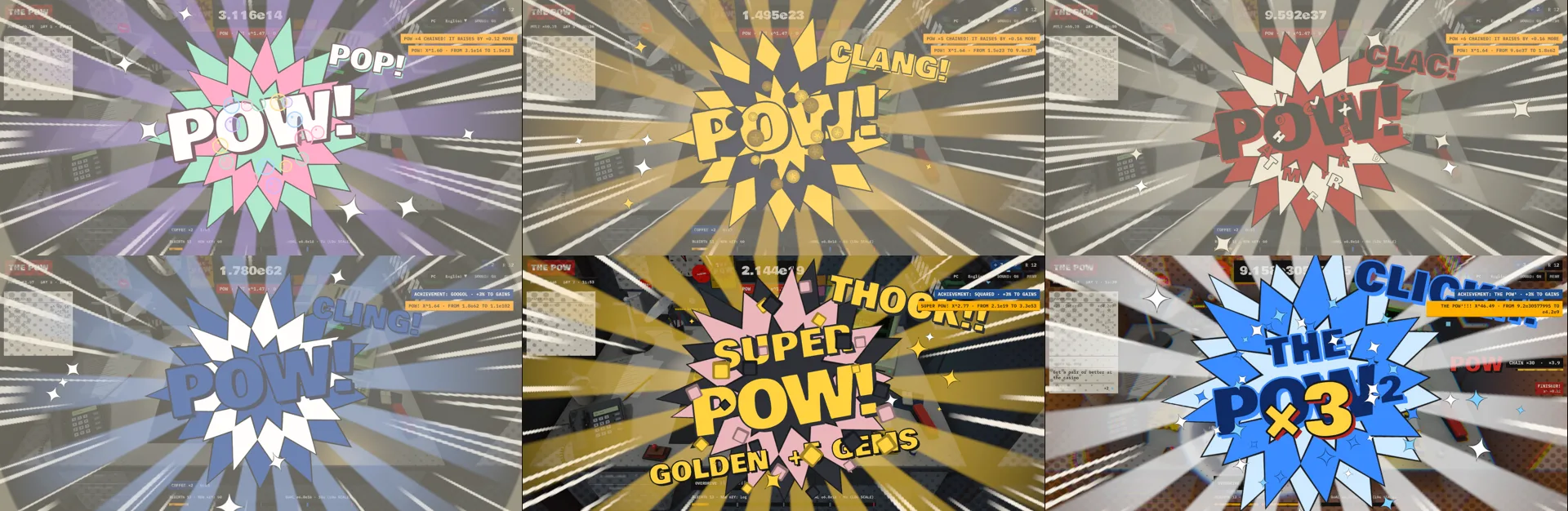 Composición con 6 estilos de POW