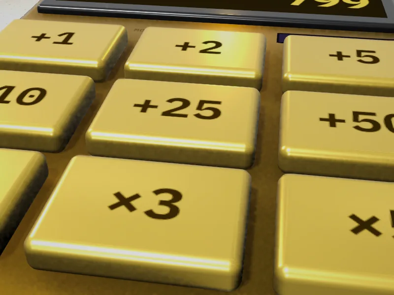 Teclas de la calculadora con el switch De serie