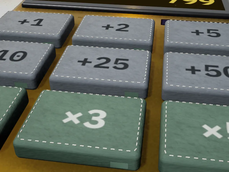 Teclas de la calculadora con el switch Silent