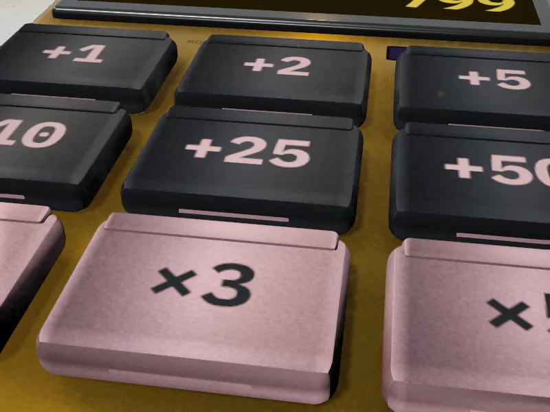 Teclas de la calculadora con el switch Thock